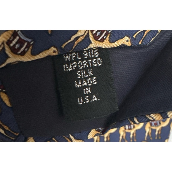 LORD & TAYLOR Vintage Silk Camel Tie - Picture 5 of 5